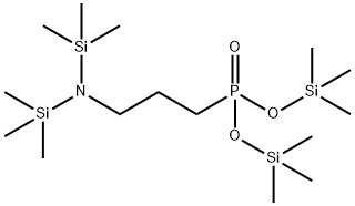 [3-[Bis(trimethylsilyl)amino]propyl]phosphonic acid bis(trimethylsilyl) ester Struktur