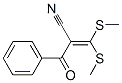 2-benzoyl-3,3-di(methylthio)acrylonitrile Struktur