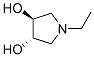 3,4-Pyrrolidinediol,1-ethyl-,(3S,4S)-(9CI) Struktur