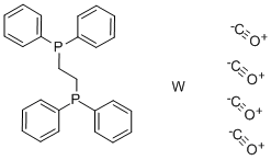 [1,2-BIS(DIPHENYLPHOSPHINO)ETHANE]TETRACARBONYLTUNGSTEN Struktur