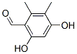 4,6-Dihydroxy-2,3-dimethylbenzaldehyde Struktur