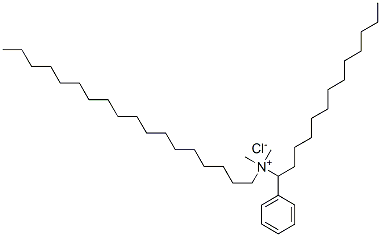 Dodecylbenzyl octadecyl dimethyl ammonium chloride Struktur