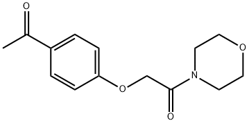 4’-morpholinocarbonylmethoxy-acetophenon Struktur