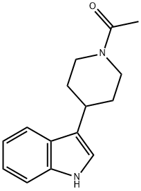 1-[4-(1H-INDOL-3-YL)PIPERIDINO]ETHAN-1-ONE Struktur