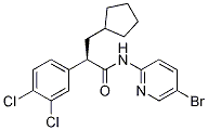 N-(5-bromo-pyridin-2-yl)-3-cyclopentyl-2(R)-(3,4-
dichloro-phenyl)-propionamide Struktur