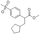 3-CYCLOPENTYL-2-(4-METHANESULFONYL-PHENYL)-PROPIONIC ACID METHYL ESTER Struktur