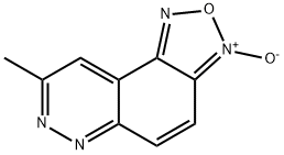 8-METHYL[1,2,5]OXADIAZOLO[4,3-F]CINNOLIN-3-IUM-3-OLATE Struktur