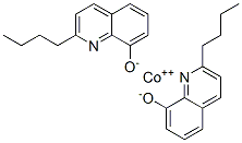 Cobalt(II)bis(2-butylquinoline-8-olate) Struktur