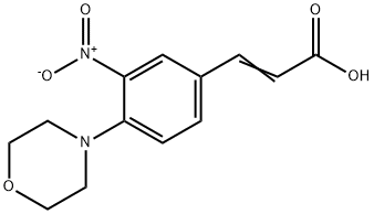 3-(4-MORPHOLINO-3-NITROPHENYL)ACRYLIC ACID Struktur