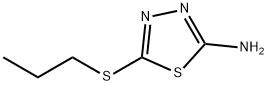 2-AMINO-5-N-PROPYLTHIO-1,3,4-THIADIAZOLE Struktur