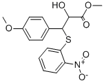 2-HYDROXY-3-(4-METHOXY-PHENYL)-3-(2-NITRO-PHENYLSULFANYL)-PROPIONIC ACID METHYL ESTER Struktur