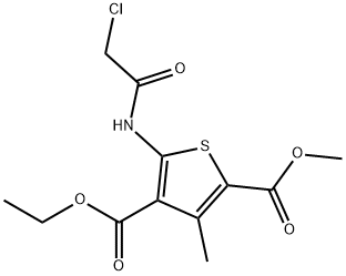 4-ETHYL 2-METHYL 5-[(CHLOROACETYL)AMINO]-3-METHYLTHIOPHENE-2,4-DICARBOXYLATE Struktur