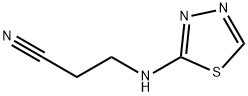 Propanenitrile, 3-(1,3,4-thiadiazol-2-ylamino)- (9CI) Struktur