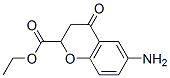 6-Amino-4-oxo-2-chromancarboxylic acid ethyl ester Struktur