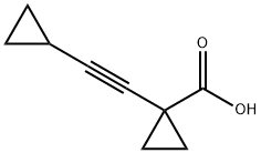 Cyclopropanecarboxylic acid, 1-(cyclopropylethynyl)- (8CI) Struktur