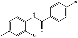 4-bromo-N-(2-bromo-4-methylphenyl)benzamide Struktur