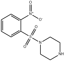 1-(2-NITRO-BENZENESULFONYL)-PIPERAZINE Struktur