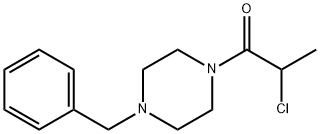 1-(4-BENZYLPIPERAZINO)-2-CHLOROPROPAN-1-ONE Struktur