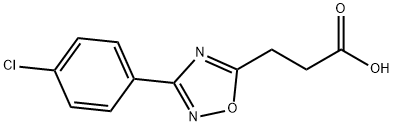 3-[3-(4-CHLOROPHENYL)-1,2,4-OXADIAZOL-5-YL]PROPANOIC ACID Struktur