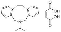 6-Isopropyl-5,7,12,13-tetrahydro-6H-dibenz(c,g)azonine maleate Struktur