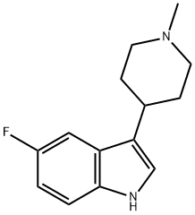 5-FLUORO-3-(1-METHYL-4-PIPERIDINYL)INDOLE Struktur