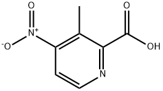 3-Methyl-4-nitropyridine-2-carboxylic acid Struktur