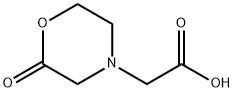 4-Morpholineaceticacid,2-oxo-(9CI) Struktur