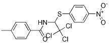 BenzaMide, 4-Methyl-N-[2,2,2-trichloro-1-[(4-nitrophenyl)thio]ethyl]- Struktur