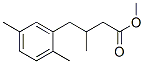 3-Methyl-4-(2,5-dimethylphenyl)butyric acid methyl ester Struktur