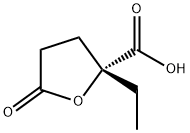 2-Furancarboxylicacid,2-ethyltetrahydro-5-oxo-,(2R)-(9CI) Struktur