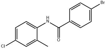 4-bromo-N-(4-chloro-2-methylphenyl)benzamide Struktur