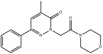 2-(Morpholinocarbonylmethyl)-4-methyl-6-phenyl-3(2H)-pyridazinone Struktur