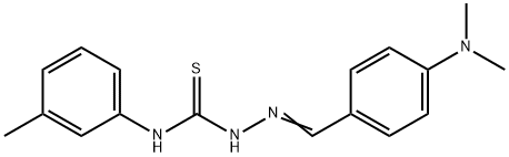 4-(dimethylamino)benzaldehyde N-(3-methylphenyl)thiosemicarbazone Struktur