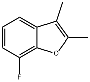 Benzofuran,  7-fluoro-2,3-dimethyl- Struktur