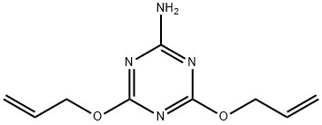 2,4-DIALLYLOXY-6-AMINO-1,3,5-TRIAZINE Struktur