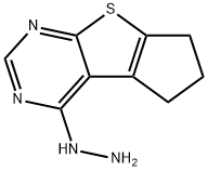 (2,3-DIHYDRO-1H-8-THIA-5,7-DIAZA-CYCLOPENTA[A]INDEN-4-YL)-HYDRAZINE Struktur