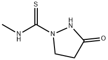 1-Pyrazolidinecarbothioamide,N-methyl-3-oxo-(9CI) Struktur