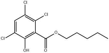 pentyl 3,5,6-trichlorosalicylate Struktur