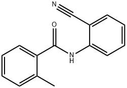 N-(2-CYANOPHENYL)-2-METHYLBENZAMIDE Struktur