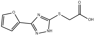 (5-FURAN-2-YL-4H-[1,2,4]TRIAZOL-3-YLSULFANYL)-ACETIC ACID Struktur