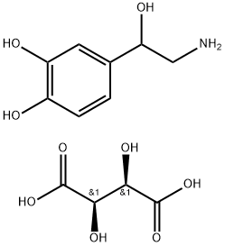 (+/-)-NOREPINEPHRINE L-BITARTRATE Struktur