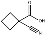 1-cyanocyclobutanecarboxylic acid Struktur