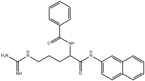 Benzoylarginine-2-Naphthylamide Struktur