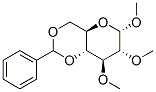 methyl 4,6-O-benzylidene-2,3-di(O-methyl)-alpha-D-glucopyranoside   Struktur