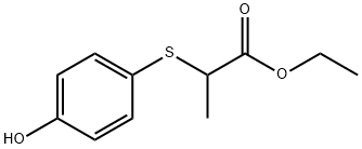 2-[(4-HYDROXYPHENYL)THIO]PROPANOIC ACID ETHYL ESTER Struktur