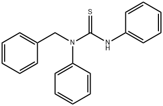 N,N'-ジフェニル-N-ベンジルチオ尿素 化學(xué)構(gòu)造式