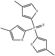 Tris(4-methyl-2-thienyl)phosphine sulfide Struktur