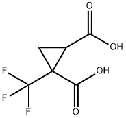 1,2-CYCLOPROPANEDICARBOXYLIC ACID, 1-(TRIFLUOROMETHYL)- Struktur