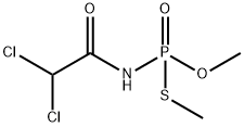 O,S-Dimethyl dichloroacetylphosphoramidothioate Struktur