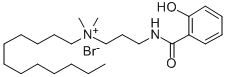 Ammonium, dimethyldodecyl(3-(salicylamido)propyl)-, bromide Struktur